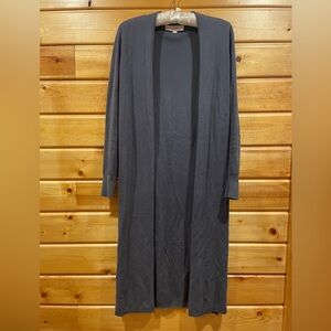 LOFT Small Dark Grey Duster Cardigan